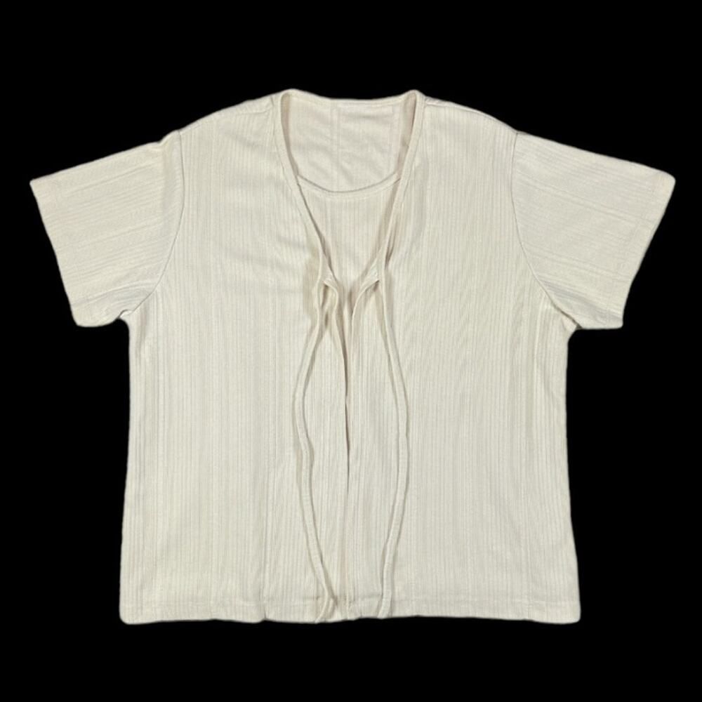 Off-White Short Sleeve Top | Size XL